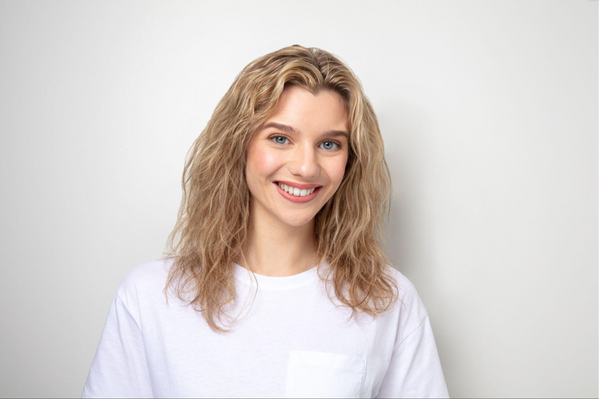 Woman with effortless waves